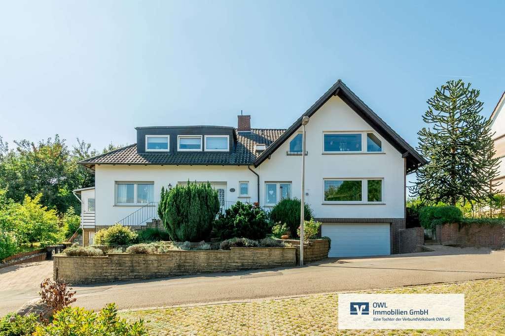 Immobilie in Porta Westfalica - Großes Einfamilienhaus mit Einliegerwohnung
für Wohnen - Arbeiten - Familie oder Vermietung - Bild 0
