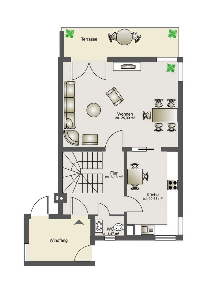 Immobilie in Hattenhofen - Schöne Doppelhaushälfte zum Selbstbezug - Bild 3