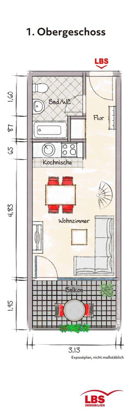 Immobilie in Lahnstein - Vermietete Maisonettewohnung mit Schwimmbad in Lahnstein. - Bild 4