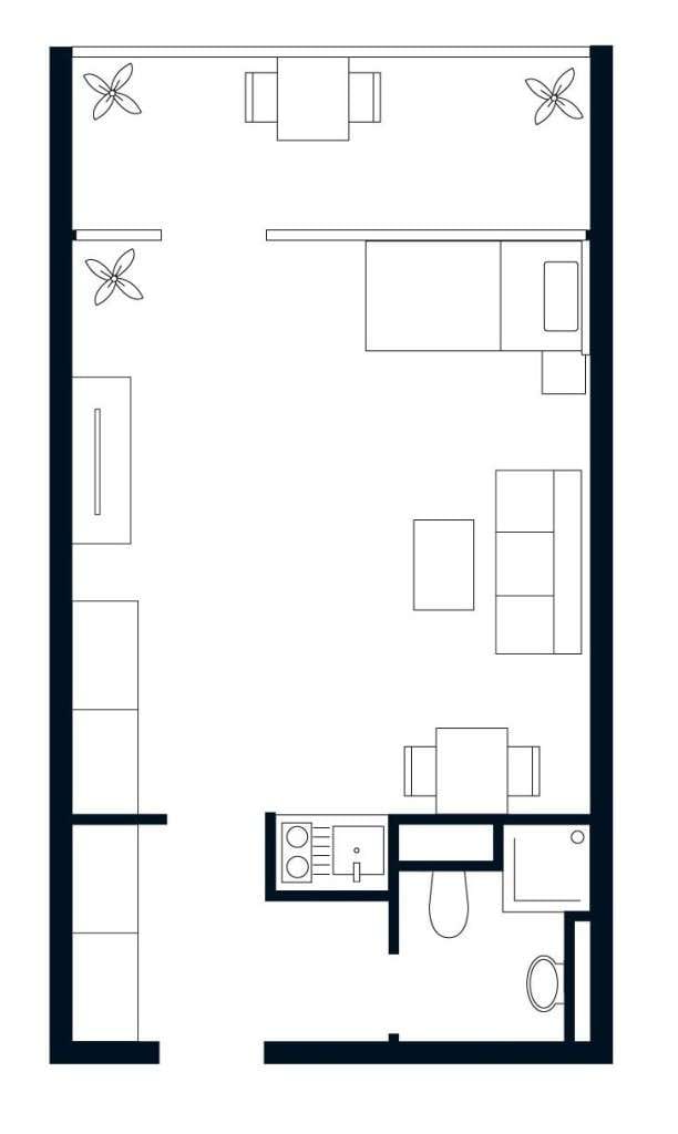 Immobilie in Linden - Schön hell & mit überdachtem Balkon: 
Gepflegte 1 Zimmer-Wohnung, Am Festplatz 15b, Linden
 - Bild 4