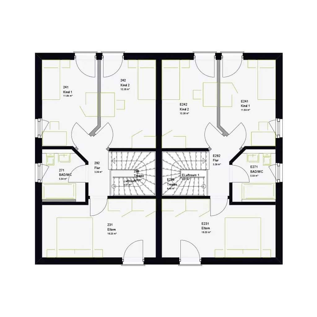 Immobilie in Fronhausen - Energieeffizientes Zweifamilienhaus mit Flachdach und klarer Linienführung - Bild 3