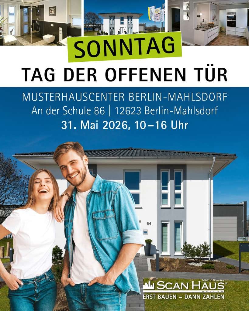 Immobilie in Biesenthal - Sonntag, 31. Mai, Tag der offenen Tür in Mahlsdorf von 10.00 - 16.00 Uhr - Bild 0
