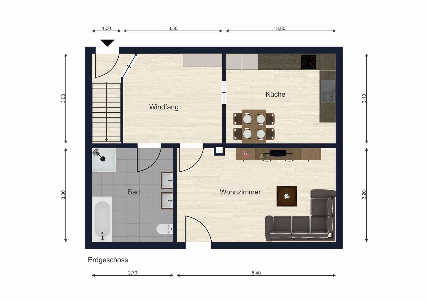 Immobilie in Geiselhöring - Attraktives Reihenendhaus: saniert, mit Garten und sofort verfügbar - Bild 2