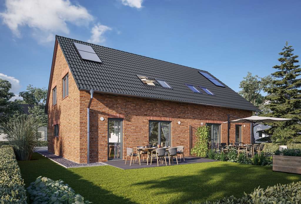 Immobilie in Bernau - Doppelhaus nahe Berlin: Behringen 116 mit 2 Wohneinheiten & ideal für Familien - Bild 2