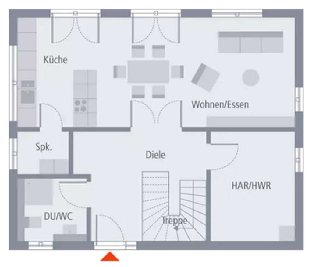 Immobilie in Ochsenfurt - Familienhaus mit offenen Wohnbereich, inklusive Grundstück - Bild 1
