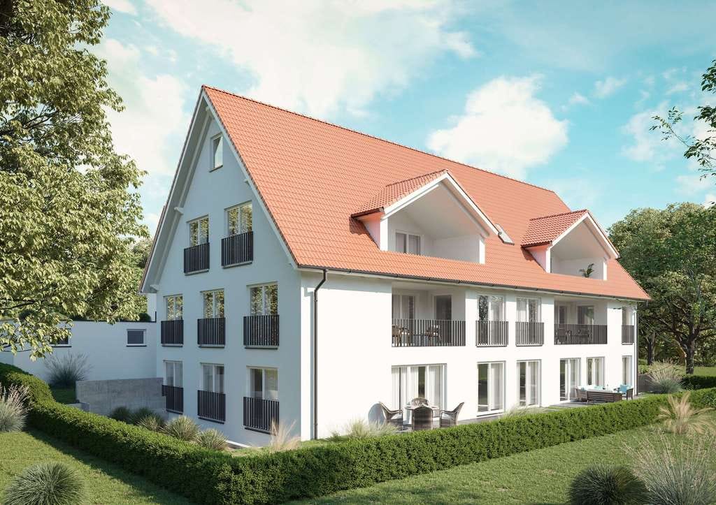 Immobilie in Wittnau - Dachgeschosswohnung mit 4,5 - Zimmern und Loggia - Hohe Decken mit wunderschöner Aussicht - Bild 3
