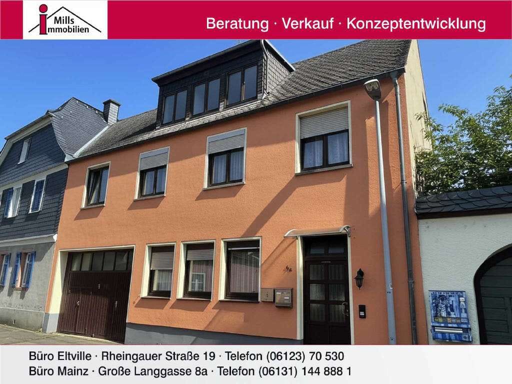 Immobilie in Oestrich-Winkel - Großzügiges 2-3 Familienhaus mit toller Terrasse in sehr guter Lage von Oestrich-Winkel - Bild 0