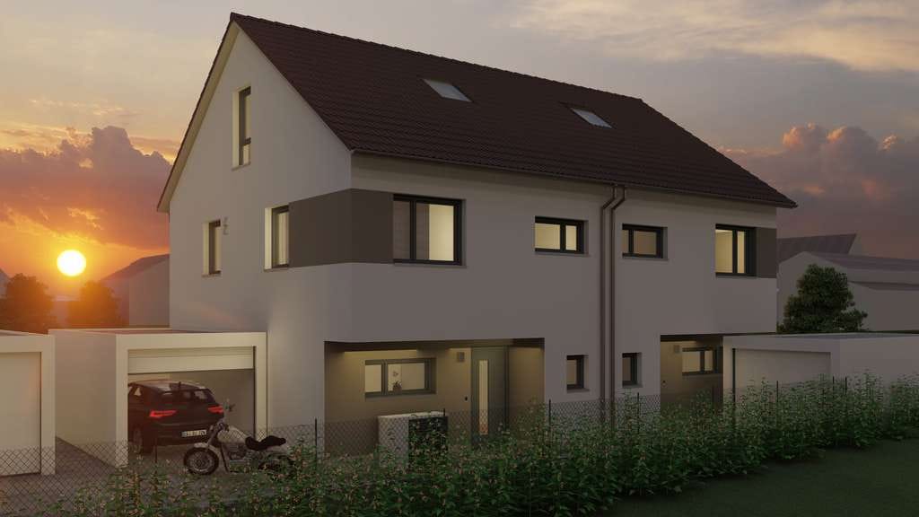Immobilie in Germaringen - DHH  - NEUBAU - WOHLFÜHL-Wohnen! RUHIG und SONNIGE LAGE! Effizienzhaus 55! - Bild 0