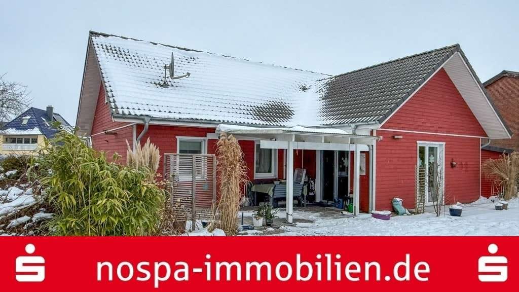 Immobilie in Hürup - Dänisches Wohnflair trifft Effizienz! Ebenerdig bewohnbares Holzhaus mit Doppelcarport - Bild 0