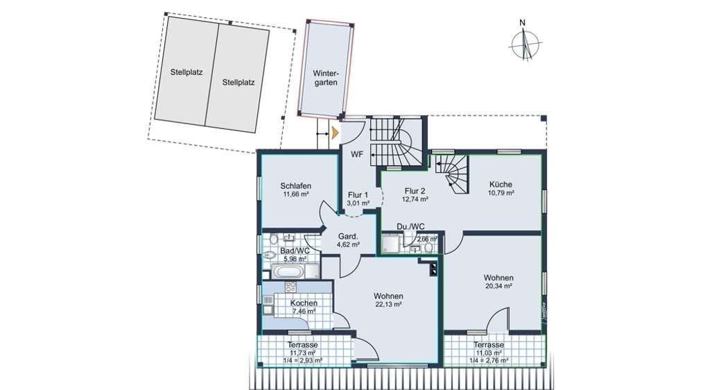 Immobilie in Eggstätt - Sichere Kapitalanlage in unsicheren Zeiten - Mehrfamilienhaus mit 4 Wohnungen und idyllischem Garten - Bild 2