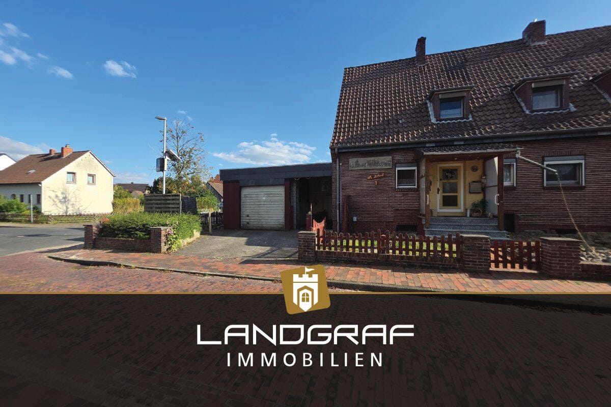 Immobilie in Dünsen - Charmante Doppelhaushälfte mit Potenzial – Renovierungsbedürftig, auf tollem Endgrundstück mit Keller und Carport! - Bild 0