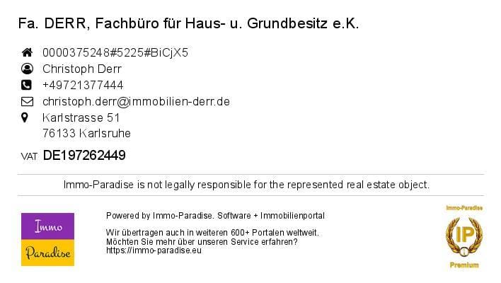 Immobilie in Karlsruhe - [375248#61] Kleine Wohnung mit großer Zukunft - Bild 1
