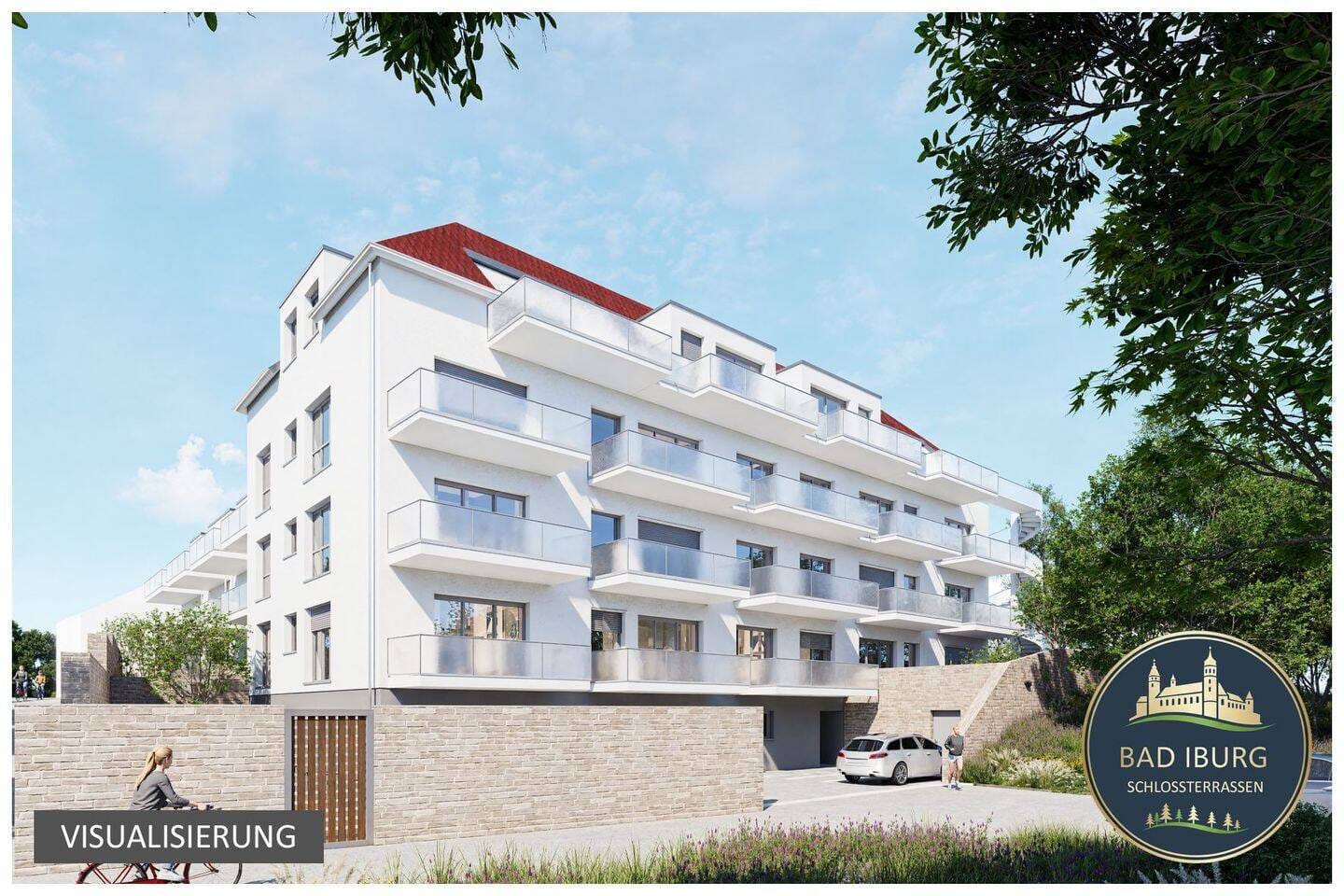 Immobilie in Bad Iburg - Wohnen am Fuße des Schlosses | Moderne 2-Zimmer-Neubauwohnung mit Balkon | KfW40 + QNG | Provisionsfrei - Bild 2