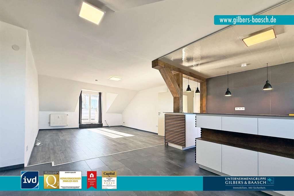 Immobilie in Pellingen - Pellingen: Bezugsfreie 3-Zimmer-Wohnung mit Dachterrasse in ruhiger Höhenlage - Bild 0