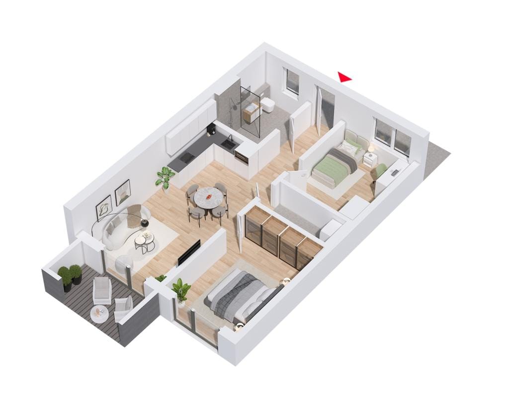 Immobilie in Loiching - Etagenwohnung in Loiching - Bild 3