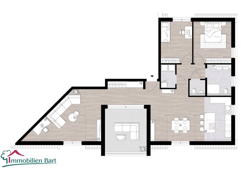 Immobilie in Palzem - GRENZE L-REMICH / WORMELDANGE: NEUE 120 M² WOHNUNG IN TOP LAGE! - Bild 2