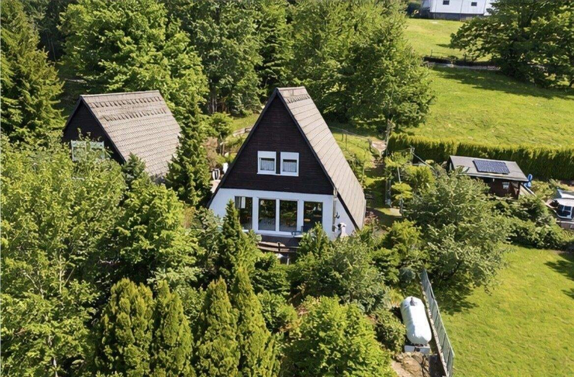 Immobilie in Bad Berleburg - Traumhaftes modernes Ferienhaus in herrlicher Lage mit Blick ins Grüne - Bild 0
