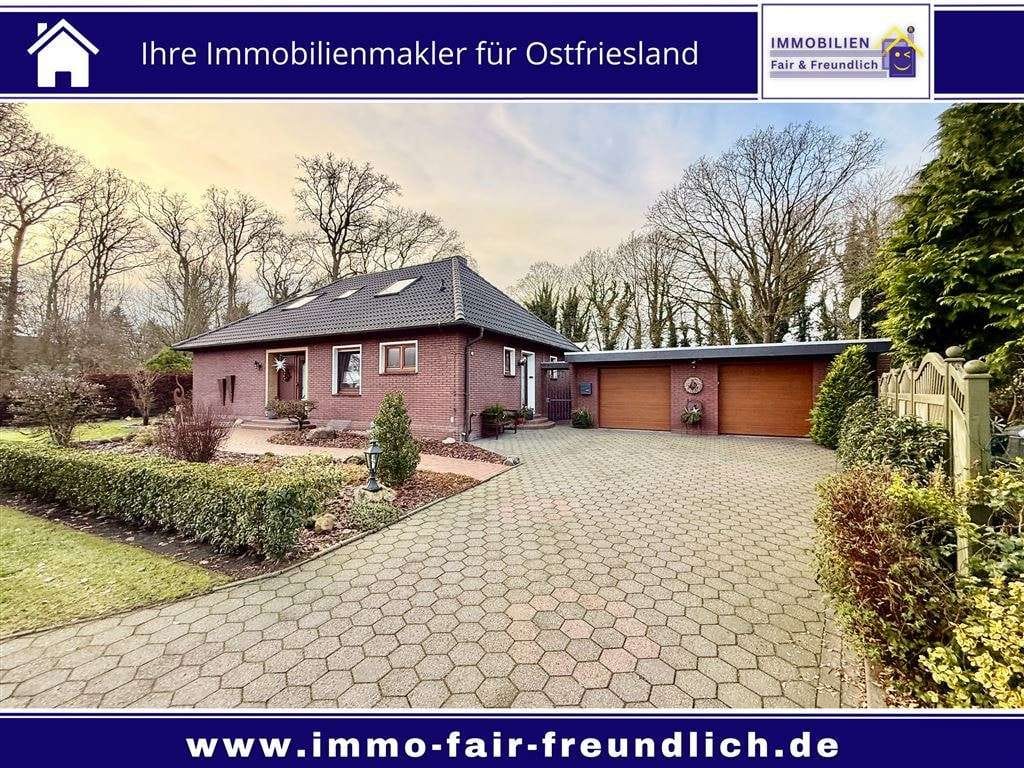 Immobilie in Hesel - Top gepflegter Bungalow mit Doppelgarage – ruhiges Wohnen trotz zentraler Lage in Hesel - Bild 0