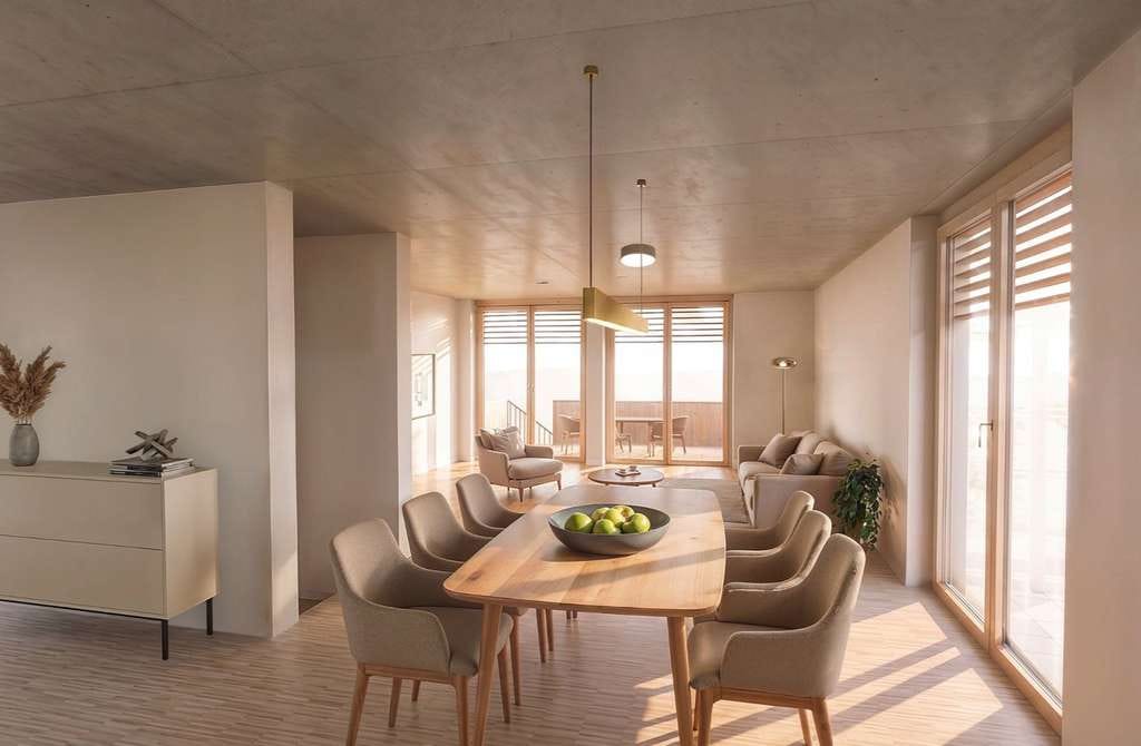 Immobilie in Fischingen - Modernes Wohnen auf zwei Ebenen – 5,5-Zi Maisonette mit Balkon, Wärmepumpe und PV in Fischingen - Bild 3