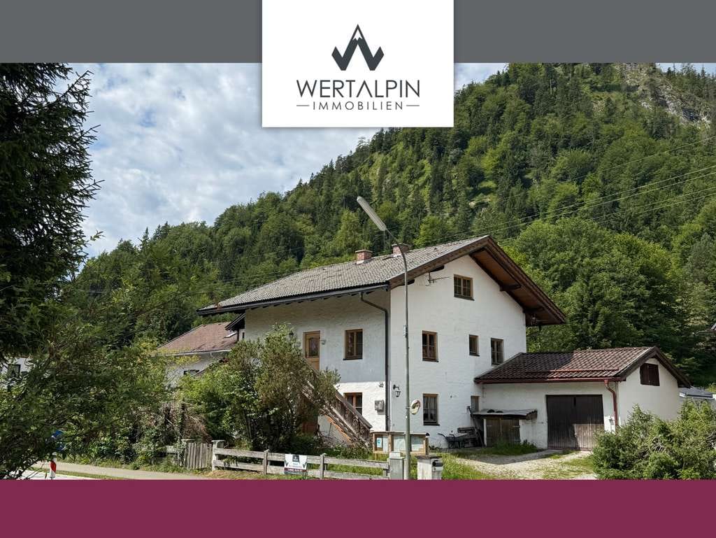 Immobilie in Wallgau - Zweifamilienhaus mit Garage und weitläufigem Grundstück - Bild 0