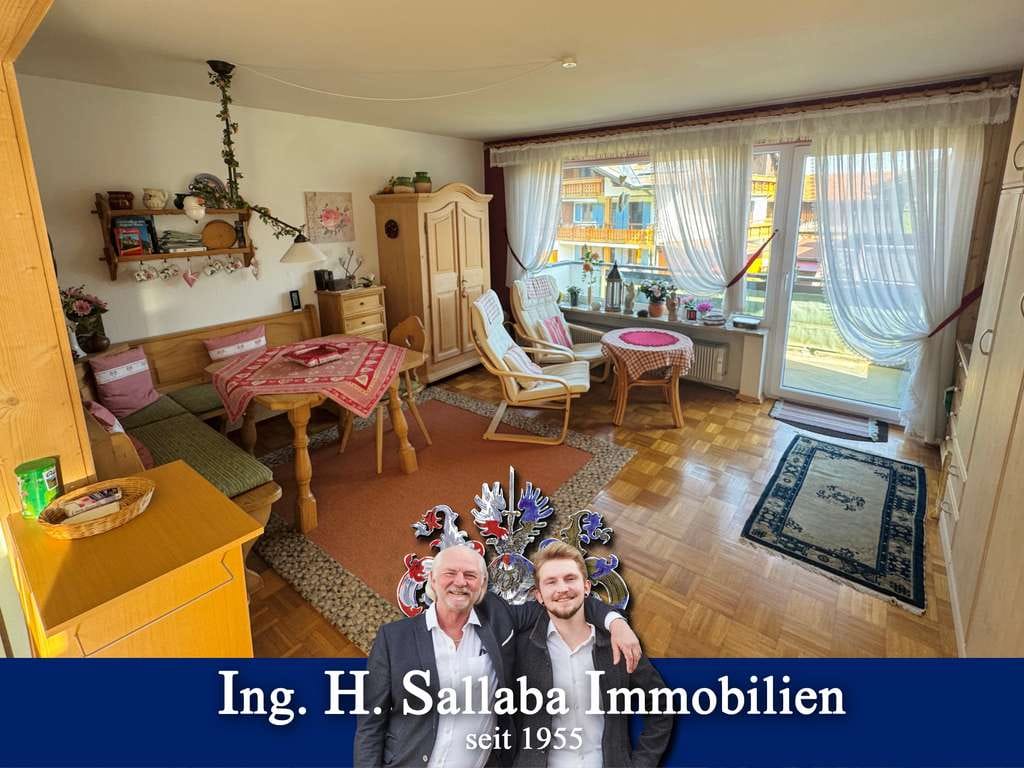 Immobilie in Fischen im Allgäu - Den Bergen nah und dem Stress fern: Schnuckeliges Apartment im malerischen Fischen - Bild 0