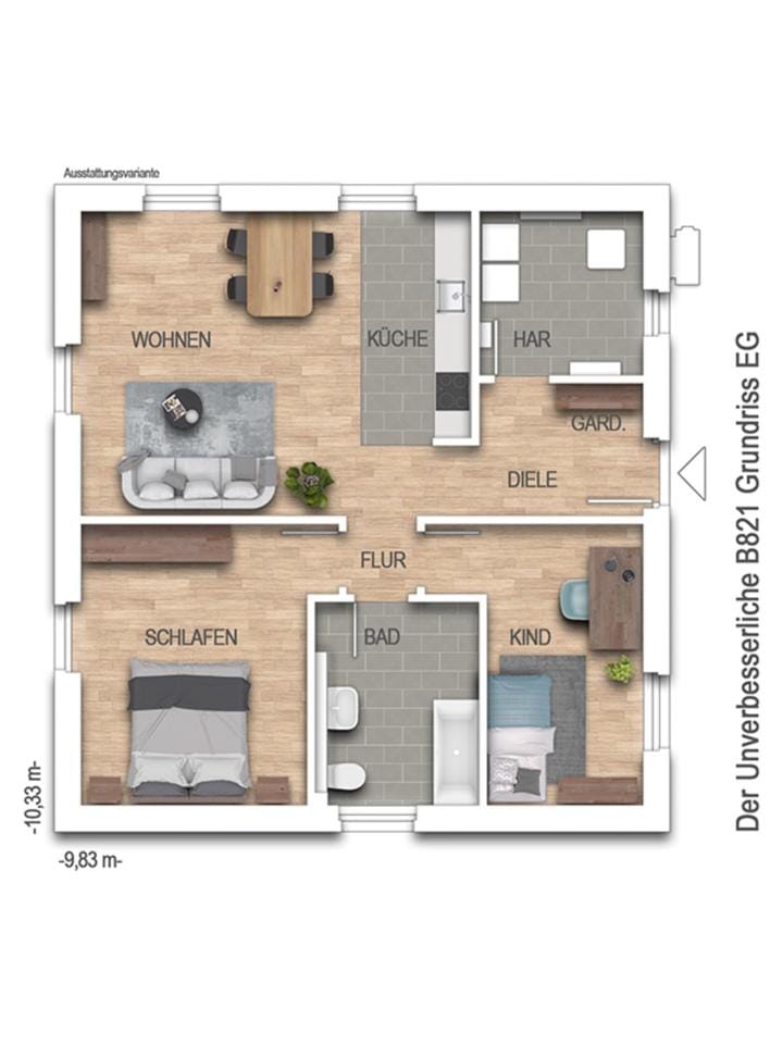 Immobilie in Garstedt - Bungalow B821 – Wohntraum auf einer Ebene – Heinz von Heiden GmbH Massivhäuser - Bild 0
