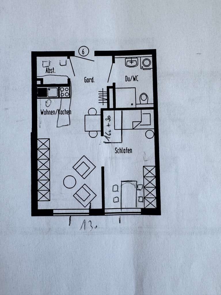 Immobilie in Oedheim - Erdgeschoss 2 Zimmer Einheit mit WC, Dusche und Stellplatz plus TG - Bild 3