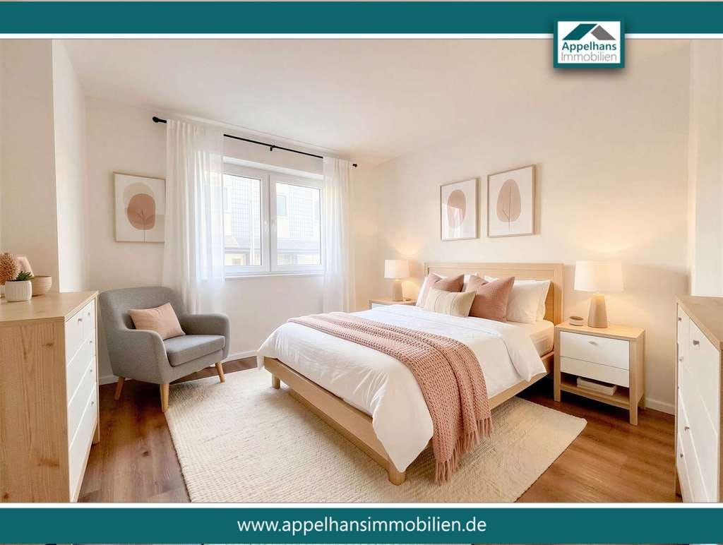 Immobilie in Preußisch Oldendorf - Moderne 2-Zimmer-Wohnung mit Wintergarten | KfW-40 - Bild 1