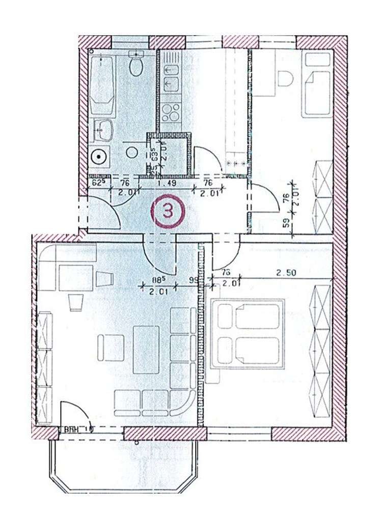 Immobilie in Fraureuth - Attraktive 3-Raumwohnung mit Balkon & Carport-Stellplatz in Fraureuth! Modernisierungsbedürftig! - Bild 1