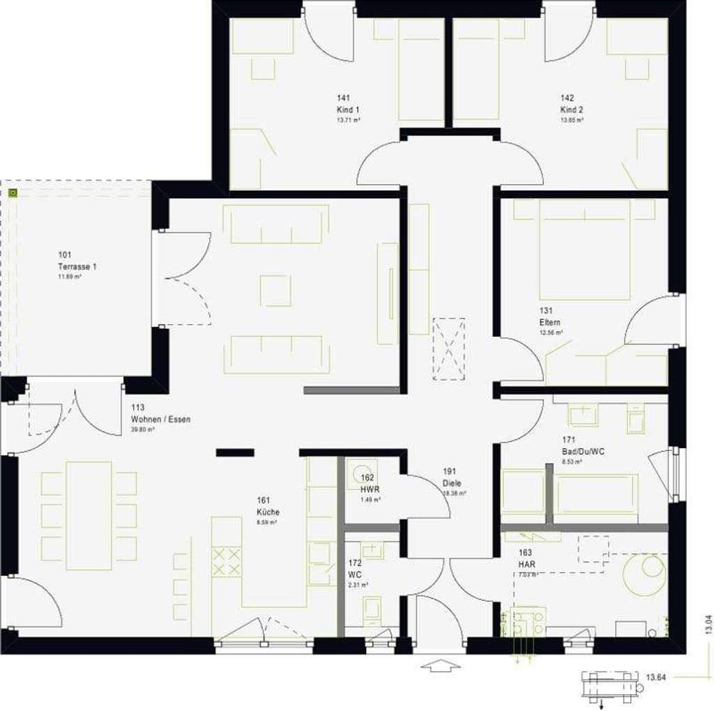 Immobilie in Sietow - toller Bungalow mit überdachter Terrasse NEU - Grundstück vorhanden - Bild 2
