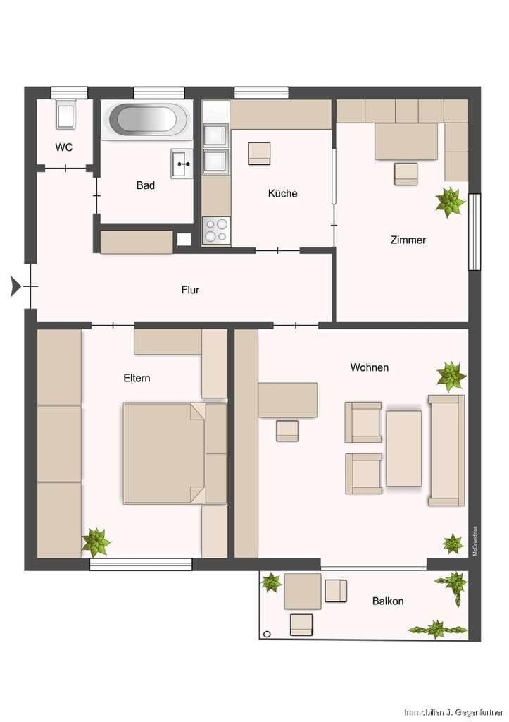 Immobilie in Offenberg - Sofort bezugsfrei! Gepflegte 3-Zimmer-Eigentumswohnung mit Balkon in zentraler Lage von Neuhausen - Bild 4