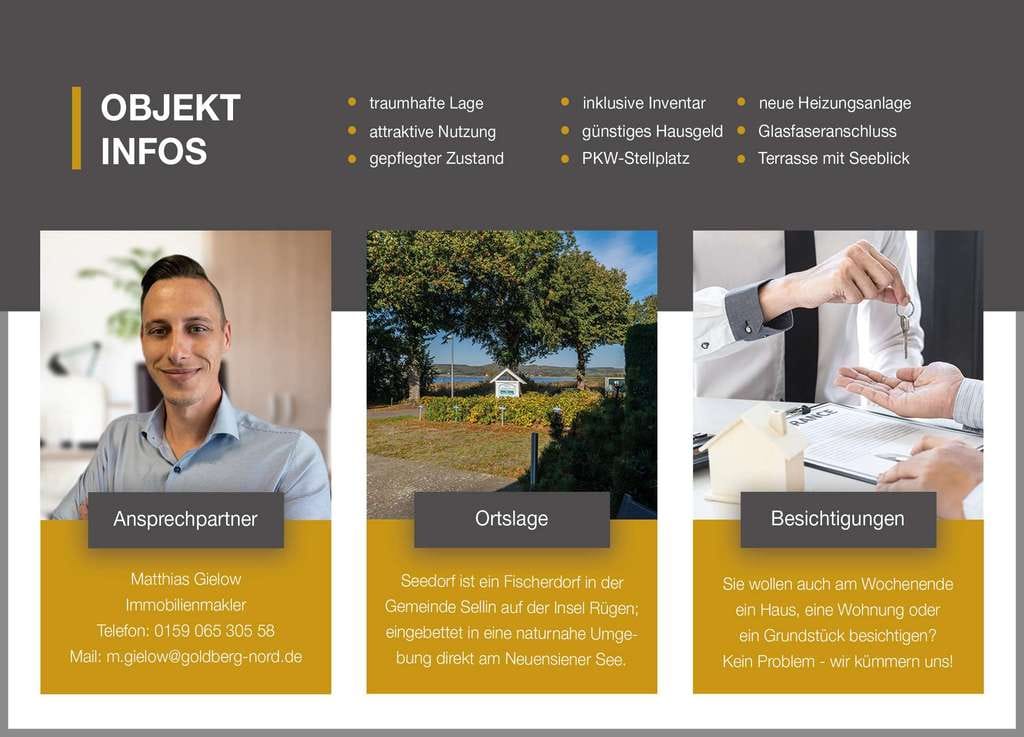 Immobilie in Mönchgut - FeWo mit Terrasse und Seeblick! - Bild 1