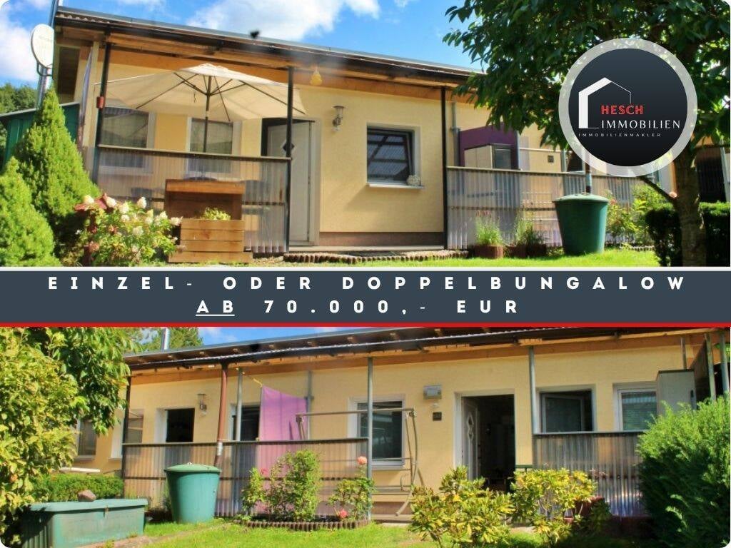 Immobilie in Joachimsthal - Ferienbungalow(s) am Grimnitzsee - zwei zusammenliegende Einheiten  zum Kauf - AB 70.000,- EUR - Bild 0