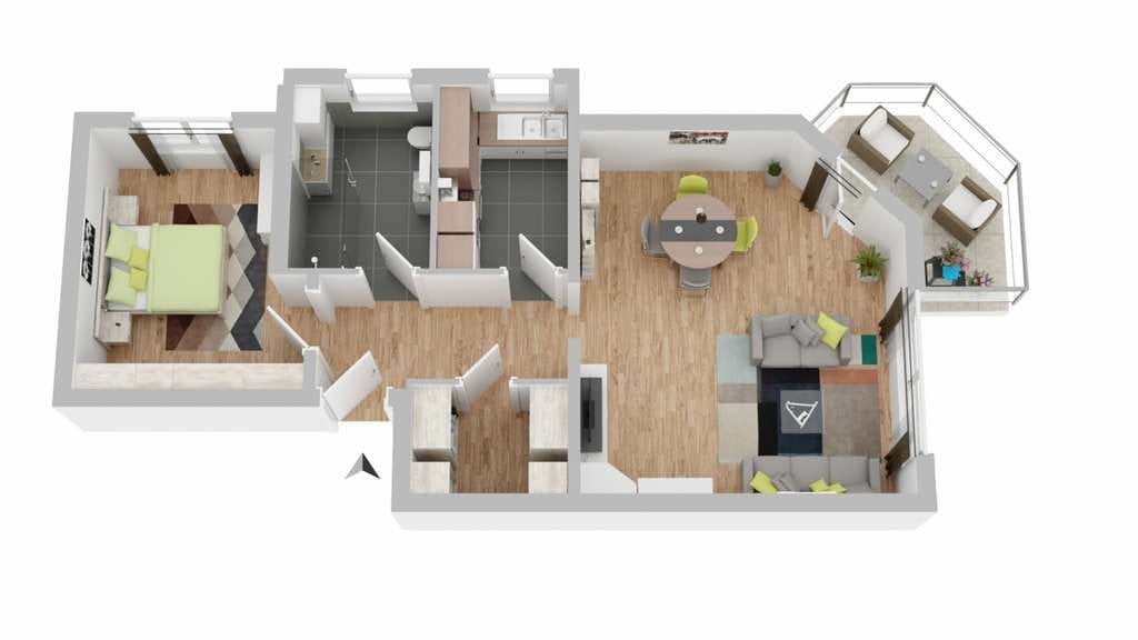 Immobilie in Zaisenhausen - Ankommen und wohlfühlen: 2 Zimmer mit Balkon und Stellplatz in Zaisenhausen - Bild 1