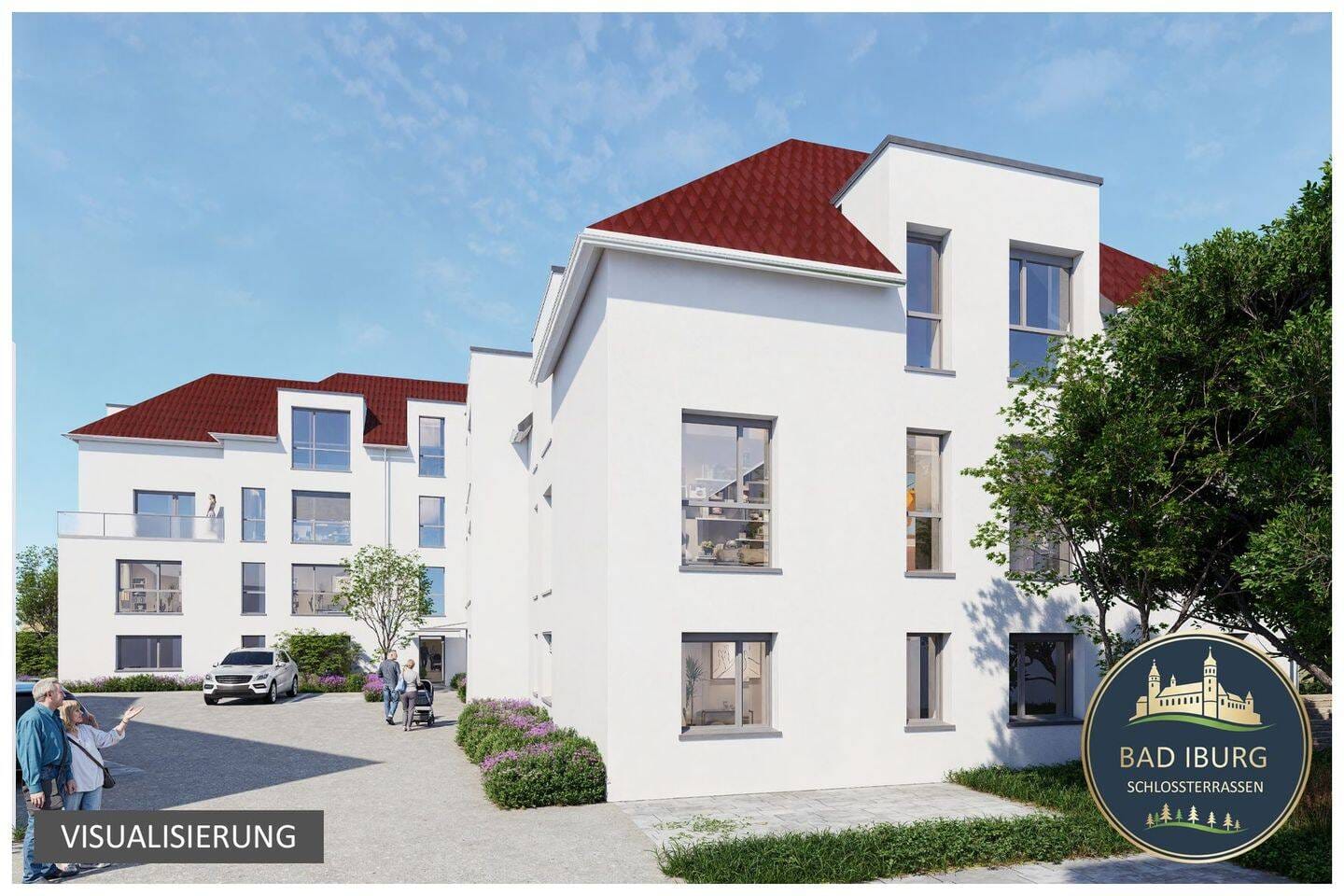 Immobilie in Bad Iburg - Wohnen am Fuße des Schlosses | Moderne 2-Zimmer-Neubauwohnung mit Balkon | KfW40 + QNG | Provisionsfrei - Bild 3
