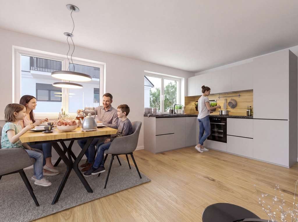 Immobilie in Windach - Ihr neues Zuhause für gemeinsame Zukunftspläne in Windach - 3,5-Zimmerwohnung in KfW40 QNG Bauweise - Bild 4