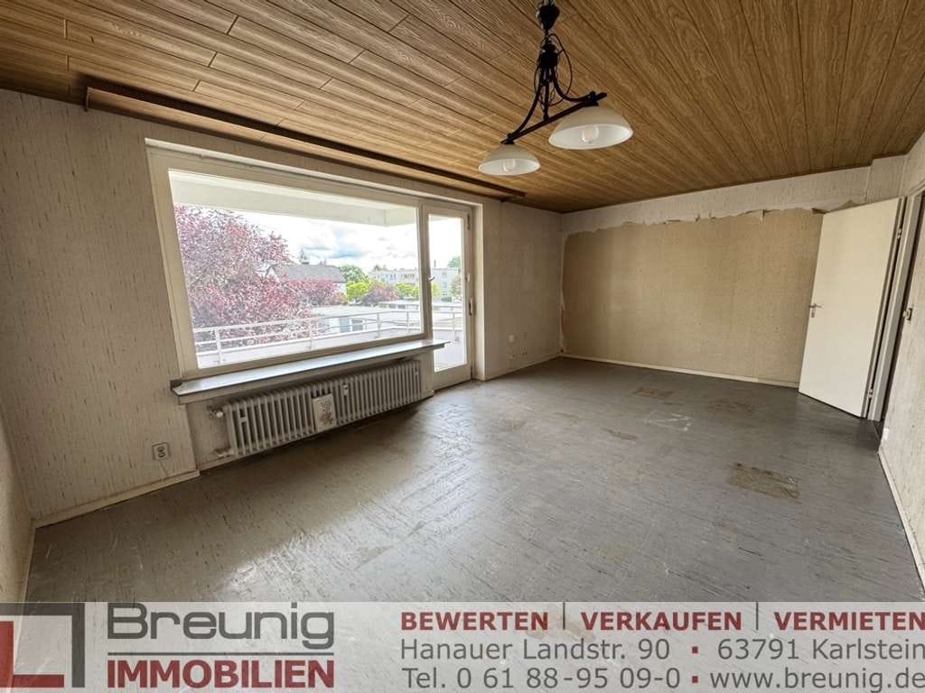 Immobilie in Großkrotzenburg - Sanierungsbedürftige 4-Zi.-OG-Wohnung mit Loggia in ruhiger Lage von Großkrotzenburg - Bild 1