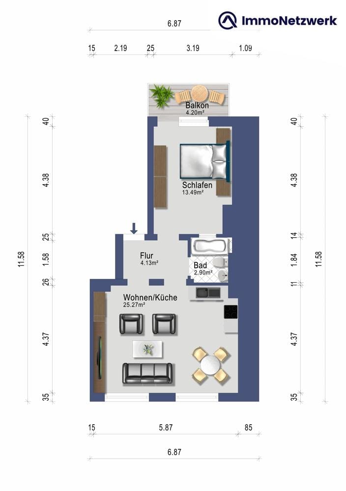 Immobilie in Saarbrücken - Etagenwohnung in Saarbrücken (Malstatt) - Bild 0