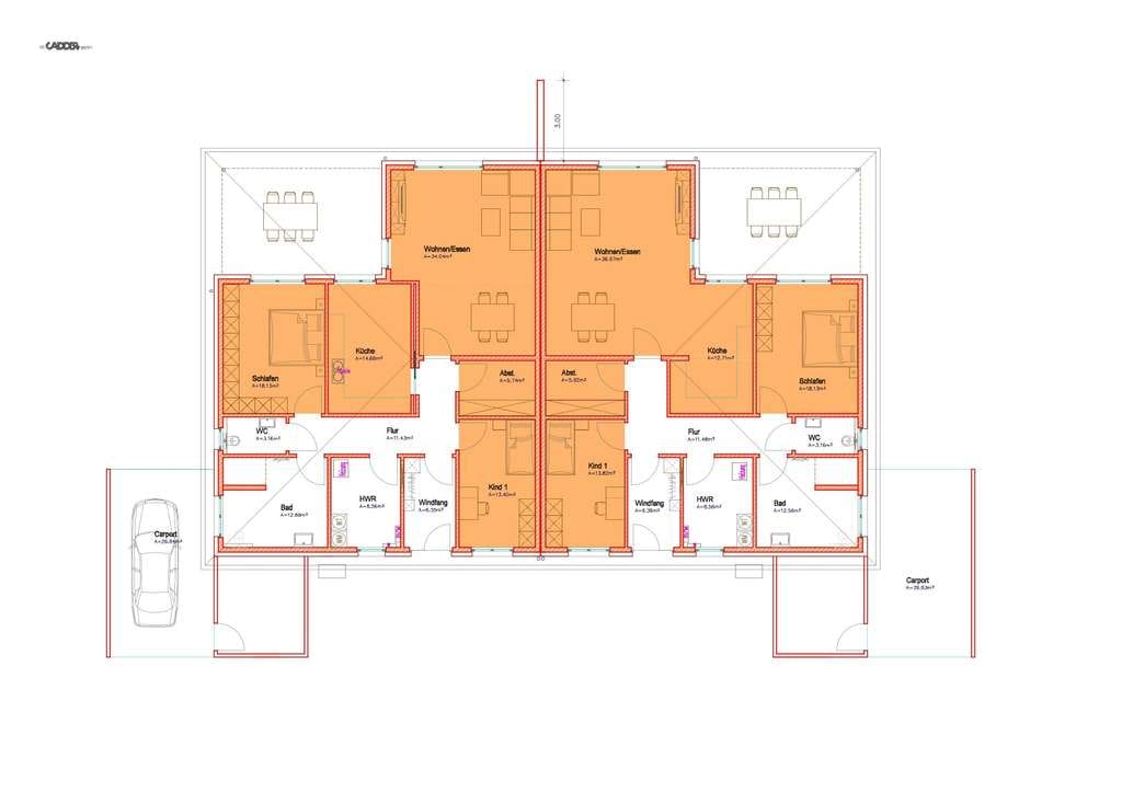 Immobilie in Hassel (Weser) - Exklusiver Doppelbungalow in Hassel - Bild 2