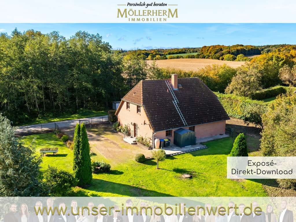 Immobilie in Altenkrempe - Raus auf´s Land! Einfamilienhaus mit Weitblick über Felder und Wiesen in Stolpe - Bild 0