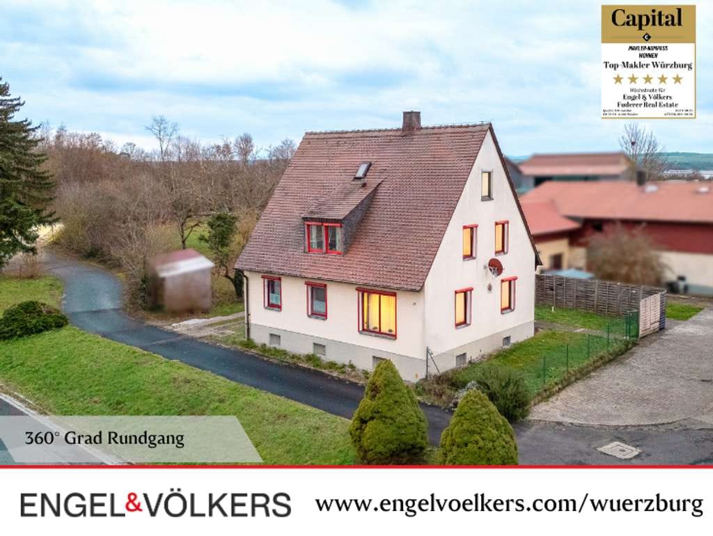 Immobilie in Marktsteft - Viele Zimmer, viel Grün, entspannte Lage - Bild 0