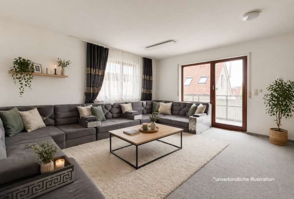 Immobilie in Tamm - Zugreifen lohnt sich! Interessante 3 Zimmer-Wohnung mit sonnigen Balkon! - Bild 1
