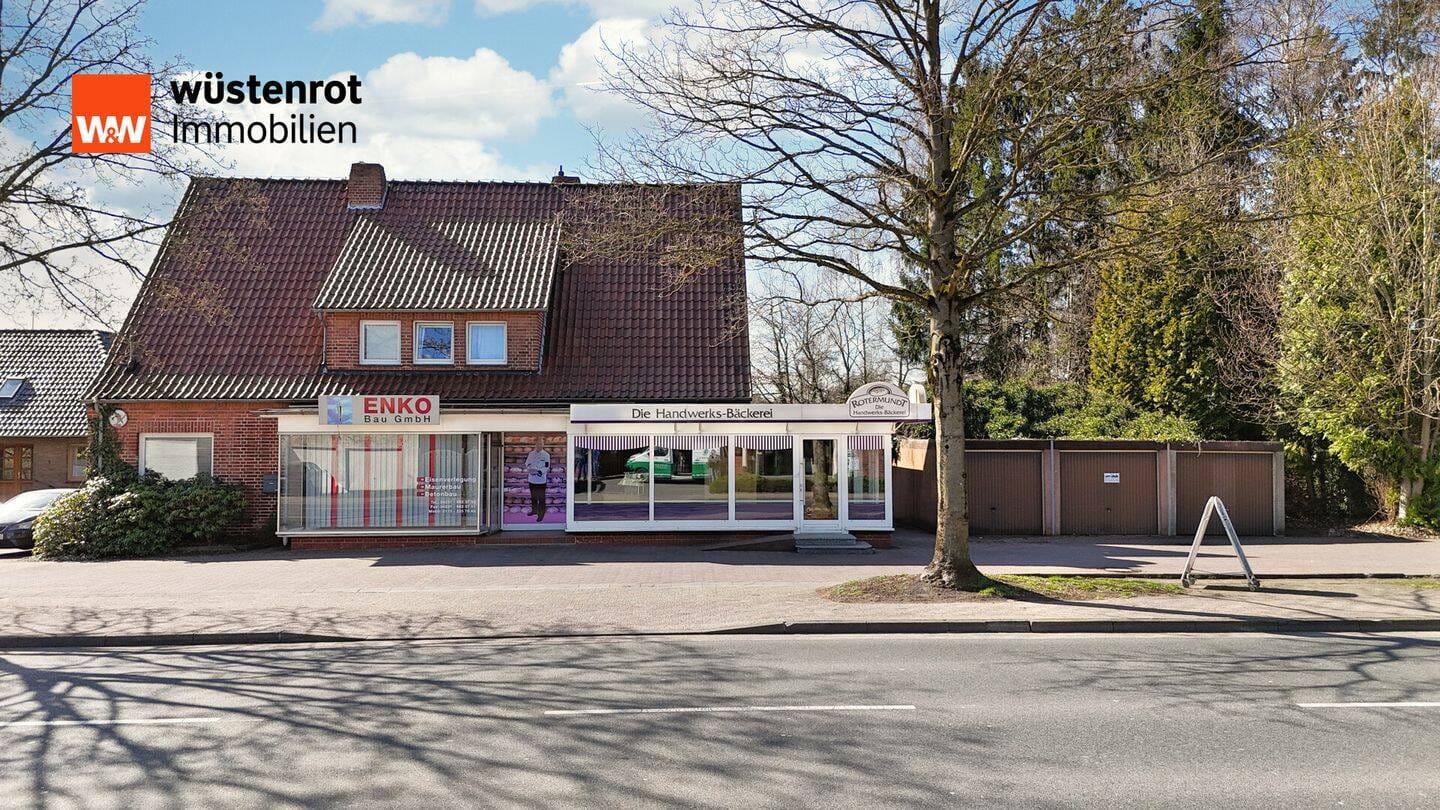 Immobilie in Verden (Aller) - Voll vermietetes Wohn- und Geschäftshaus mit 5 Einheiten, 5 Garagen und großem Grundstück - Bild 0