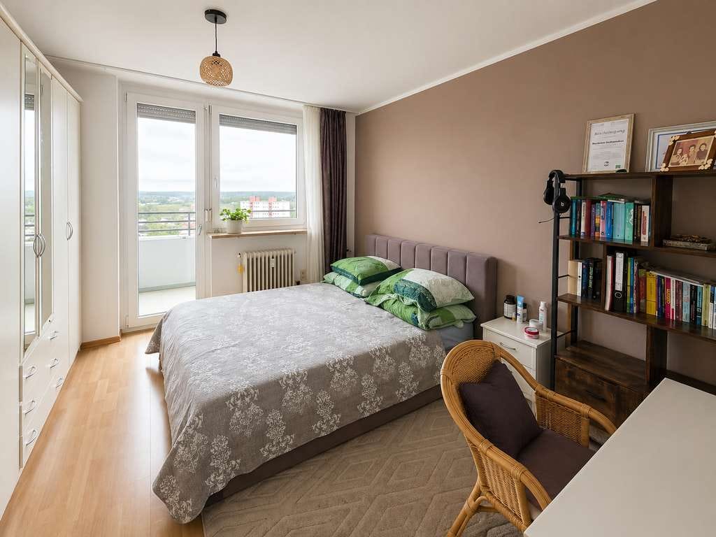 Immobilie in Schwabach - Attraktive 3-Zimmer-Eigentumswohnung mit Fernblick und barrierefreier Zugang - Bild 2