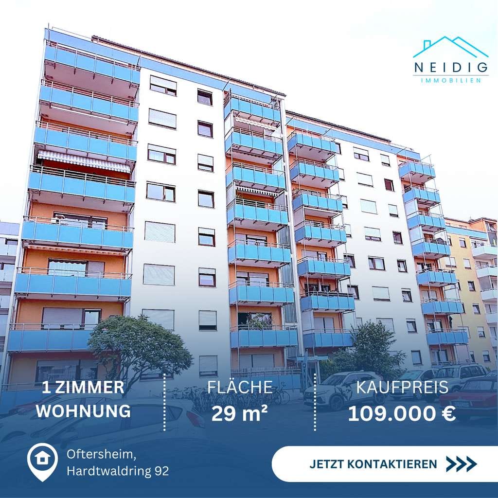 Immobilie in Oftersheim - ❯❯ Modernisierte, vermietungsstarke und sofort verfügbare 1-Zimmer-Wohnung ❮❮ - Bild 0