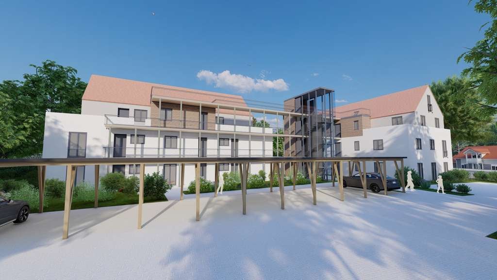 Immobilie in Genderkingen - Traumhafte Neubau Erdgeschosswohnung mit Gartenanteil im Schlossgarten von Genderkingen - Bild 2