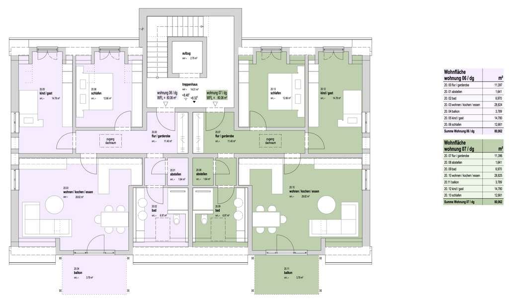 Immobilie in Westheim - Ihr neues Zuhause: Moderne 3-Zimmer Dachgeschosswohnung mit Balkon - Bild 4