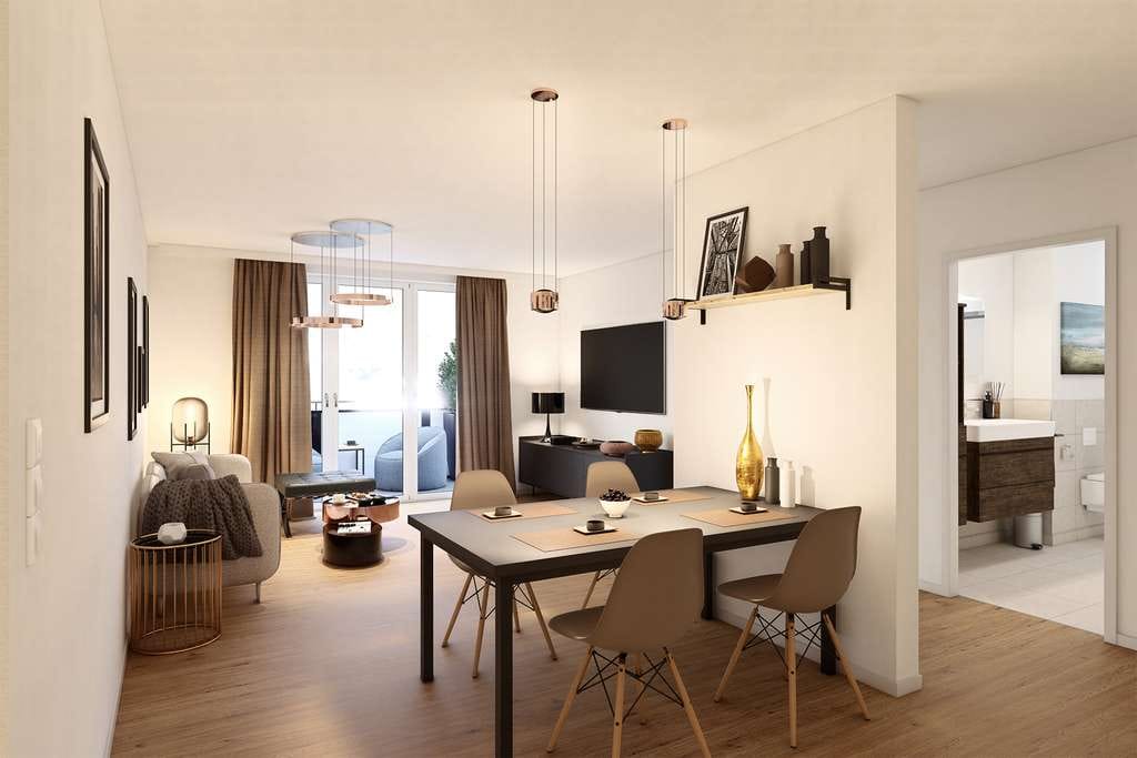 Immobilie in Oberding - 4-Zimmer-Wohnung mit Balkon / EH 40-QNG+ / AfA 5+5 % / barrierefrei - Bild 2