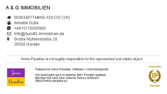 Immobilie in Hage - WOHNPERLE FÜR DEN HANDWERKER! GARAGE, WERKSTATT, SOMMERGARTEN - UNVERBAUTER WEITBLICK - Bild 0