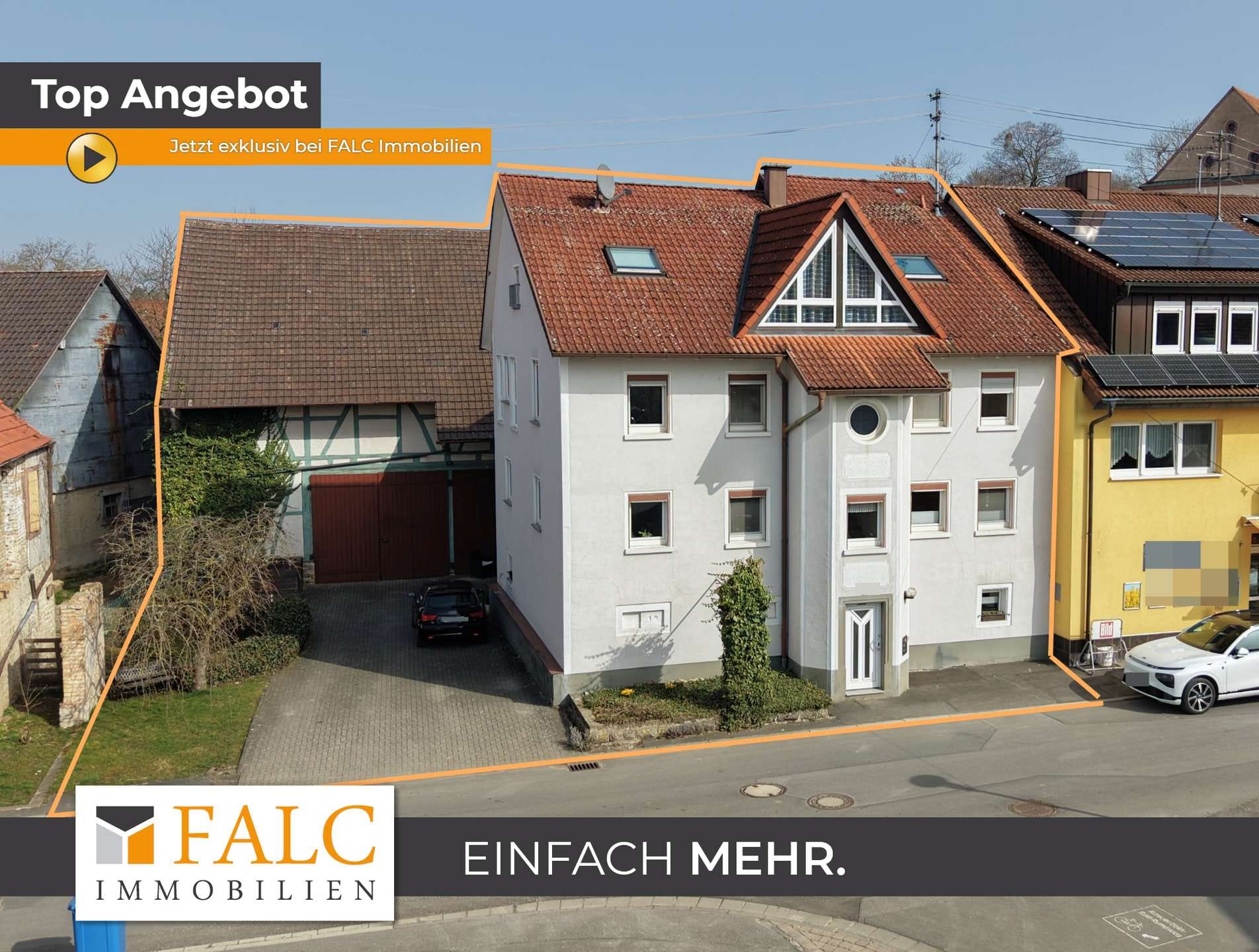 Immobilie in Ravenstein - Platzwunder in Ravenstein! 3-Familienhaus inkl. großzügiger Scheune - FALC Immobilien Heilbronn - Bild 0